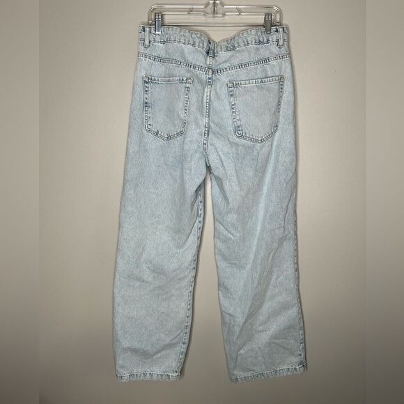 Zara Wide Leg Light Wash Jeans NWOT - Picture 3 of 3